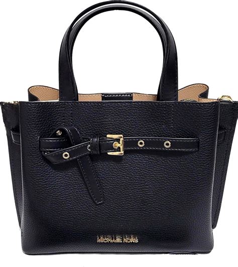 michael kors signature satchel black|michael kors small black satchel.